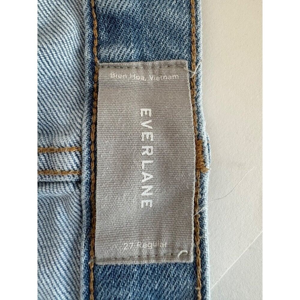 Everlane Womens Regular Fit Light Wash Jeans 27" - Picture 6 of 8